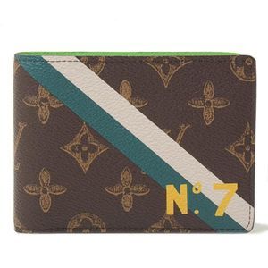 Louis Vuitton Wallet Monogram Portefeuille Multiple Bifold Yellow Green